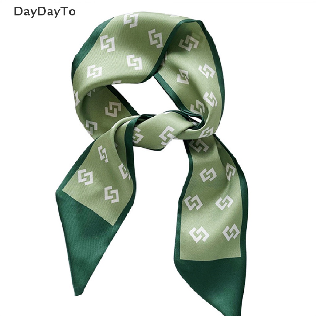 Dây Cột Tóc Ruy Băng Dài Bằng Lụa In Họa Tiết Thời Trang Cho Nữ