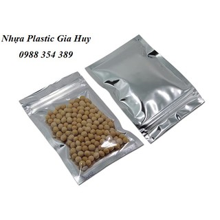 Túi zip bạc 12*17 cm (1Kg) đựng tinh bột nghệ, trà xanh, mứt dừa, mứt bí đao, macca, hạt điều, gạo lứt, hoa quả sấy...