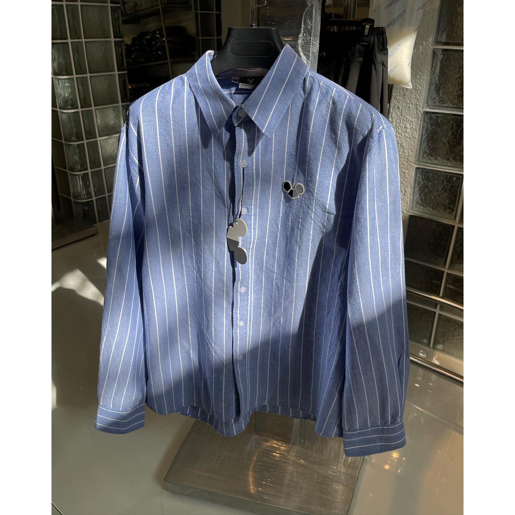 ÁO SƠ MI OXFORD LOGO sọc CHUOTTRANG