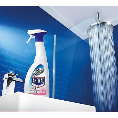 Antikal - Chai xịt dung dịch tẩy cặn bám trên inox trong nhà tắm Febreze hương hoa 700ml - hàng nhập khẩu Đức