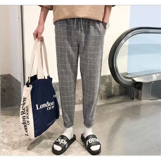 Quần Baggy caro unisex cá tính | BigBuy360 - bigbuy360.vn