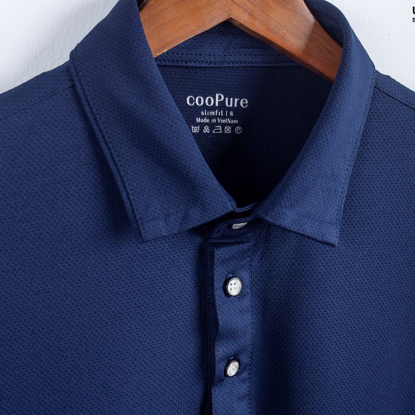 Áo thun polo nam cooPure dòng active, chất vải rayon mát mịn, thiết kế đường phản quang tinh tế NO.2773 (3 màu)