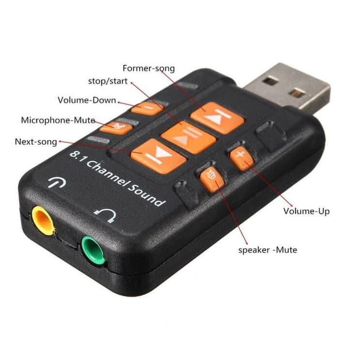 Đầu Chuyển Đổi Thẻ Âm Thanh Usb 8.1 Kênh 3d Audio Mic 3.5mm | BigBuy360 - bigbuy360.vn