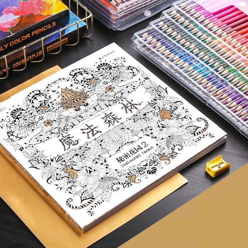 Hộp 48 / 72 / 120 / 160 / 180 / 260 Bút Chì Gỗ Nhiều Màu Sắc