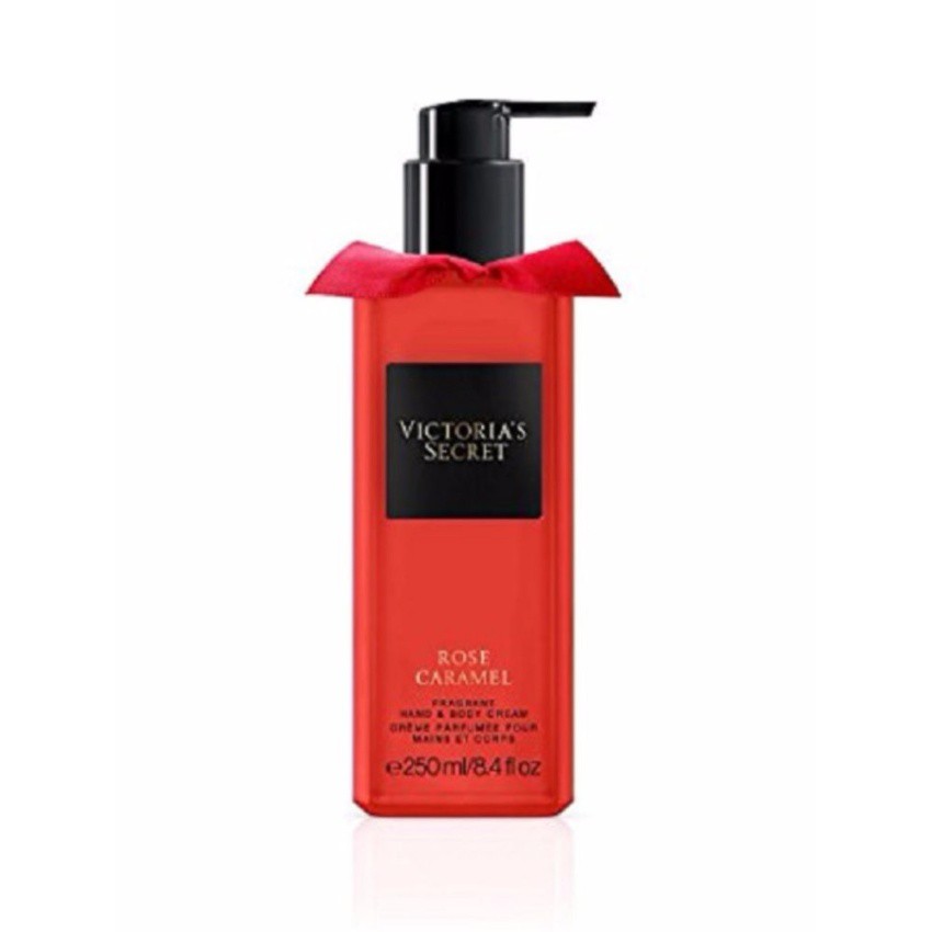 Gel tắm cao cấp Victoria's Secret Rose Caramel Fragrant Hand & Body Cleansing Gel 250ml (Mỹ)