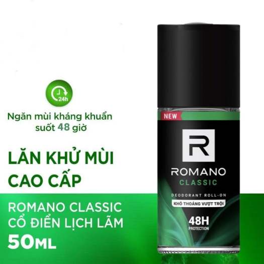 Lăn Khử Mùi Romano Classic 50ml