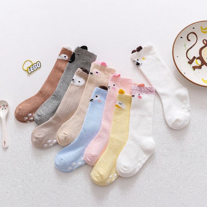 Tất Bốt Cao Cổ Cho Bé Gái Bé Trai Chống Trơn Trượt