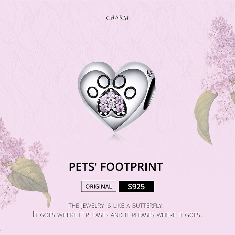 Hạt Phụ Kiện Bamoer bạc Thiết Kế Thời Trang Trang Trí Vòng Tay