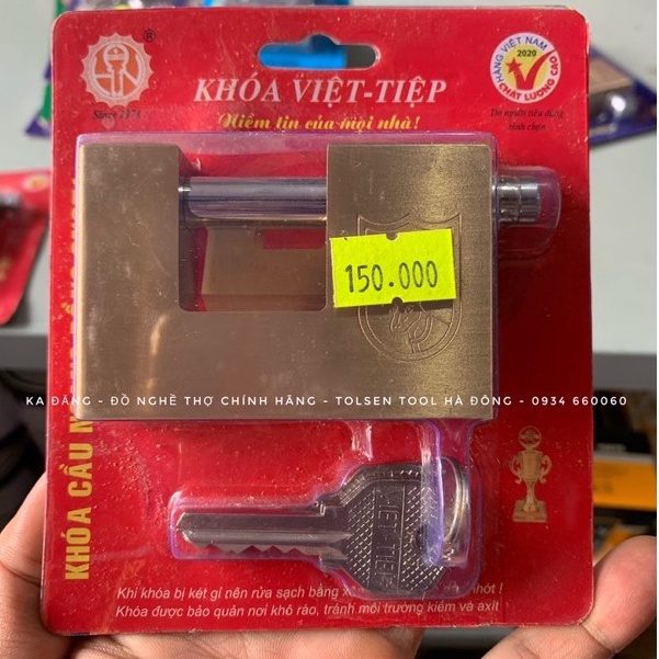 Khoá cửa chống cắt việt tiệp đồng chống trộm cầu ngang 8-cn974/10-cn971/12-05206