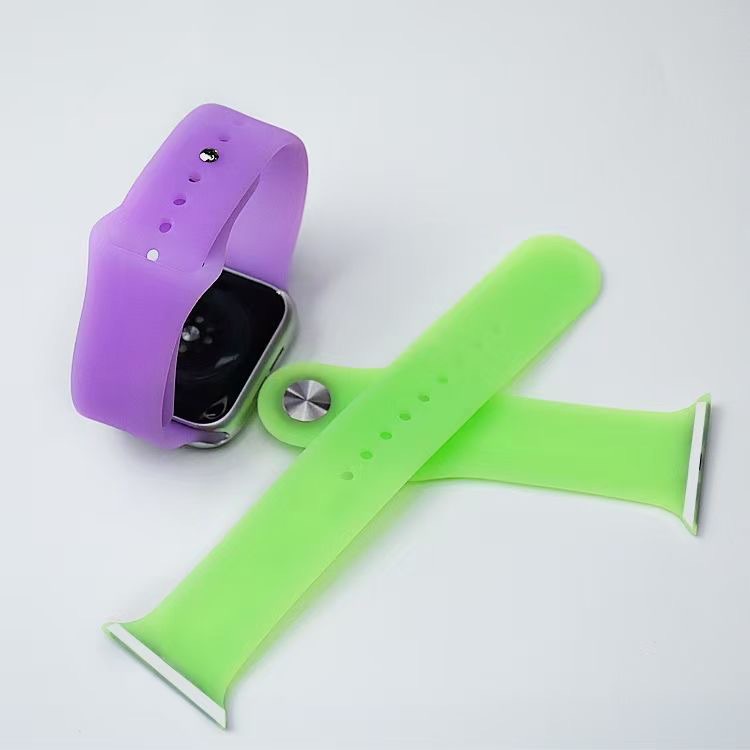 Dây silicone Thay Đổi Màu Dạ Quang Cho Đồng Hồ Thông Minh apple watch7 i watch23456 38mm 40mm 41mm 42mm 44mm 45mm