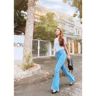 WALENTY - Quần Jeans thiết kế ống loe