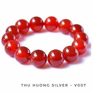 Vòng tay đá mã não đỏ