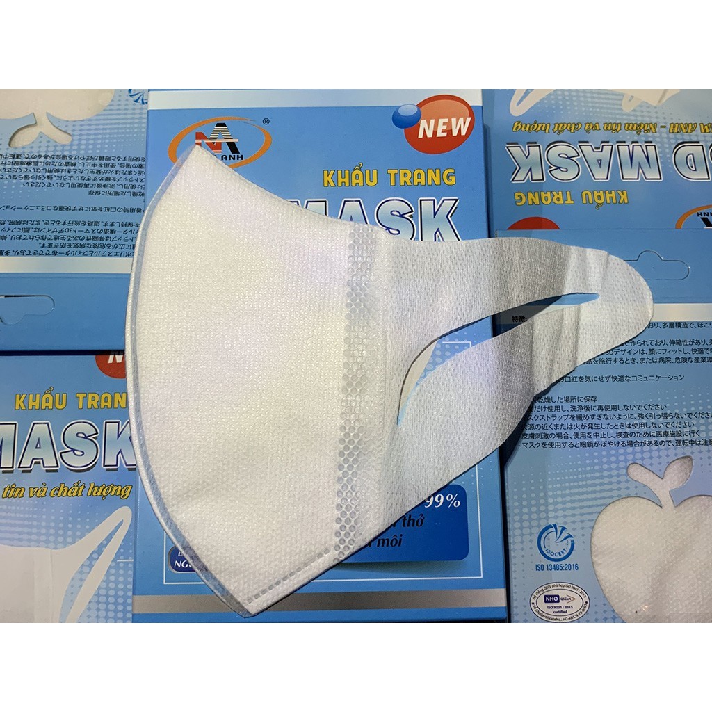 [Chính Hãng] 01 Hộp 10 cái Khẩu trang 3D Mask FAMAPRO quai vải chính hãng Cty Nam Anh - namanh3D