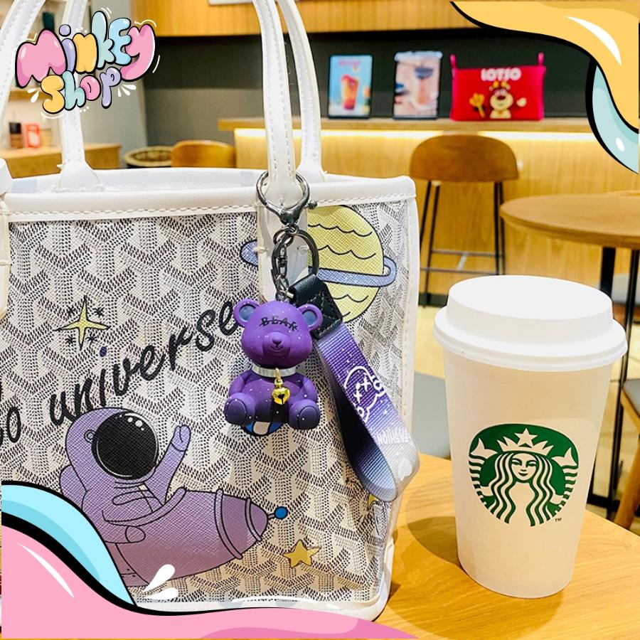 Móc Khóa Gấu Nhám Đáng Yêu Với Nhiều màu sắc Cute Phụ Kiện Túi Xách Balo Cặp Xách Dễ thương 02MKG -MinKey