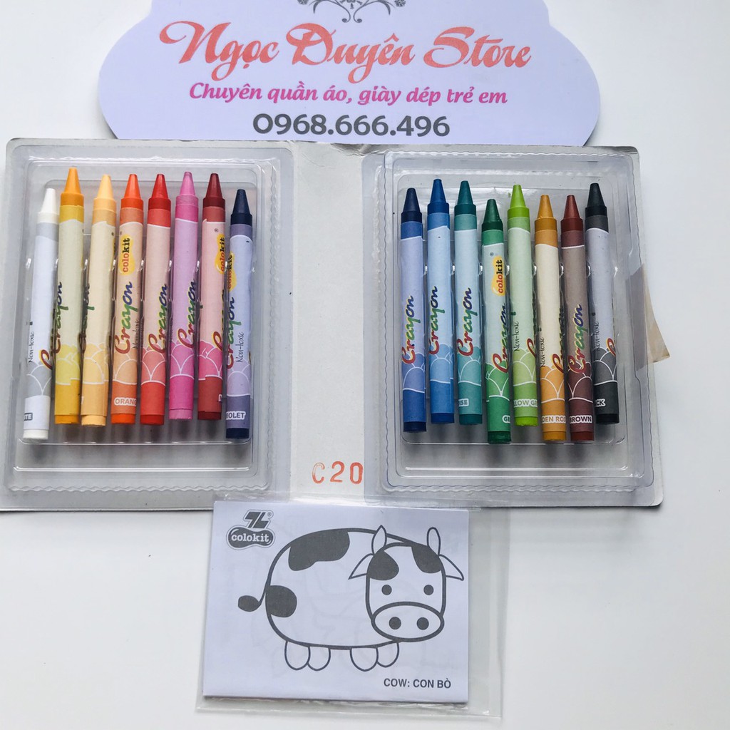 Sáp Màu Colokit CR-C08 (16màu/Hộp)