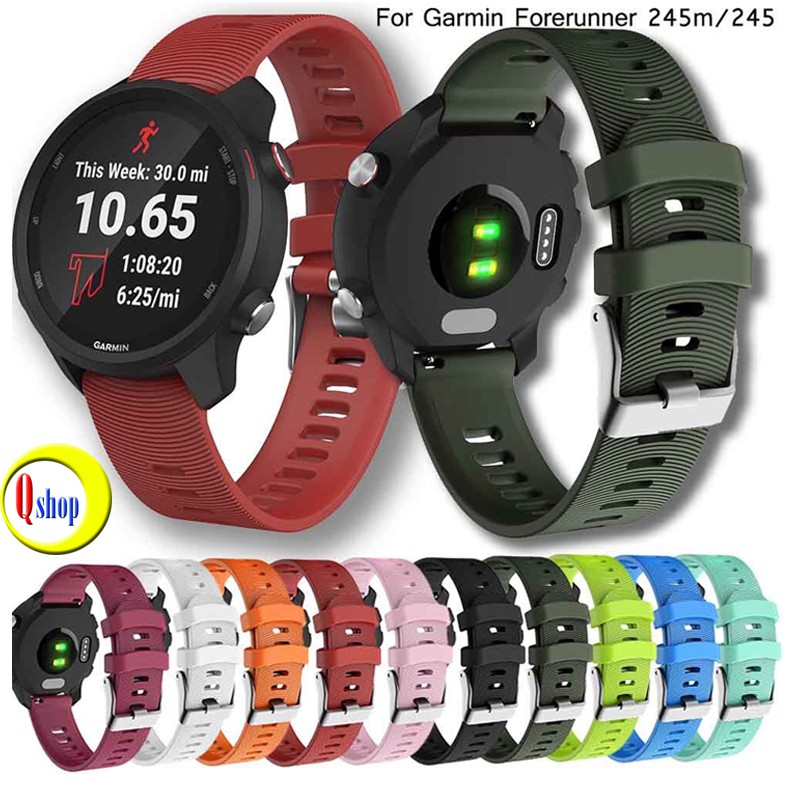 Dây đeo silicon thay thế cho Garmin Forerunner 245/245M/645/645 music /Vivoactive 3/Huami Amazfit GTS/ Amazfit BIP lite