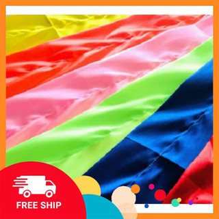 1 SET 8 CHIẾC CỜ CHUỐI ĐỦ MÀU - CỜ VẢI SATANH CỰC ĐẸP