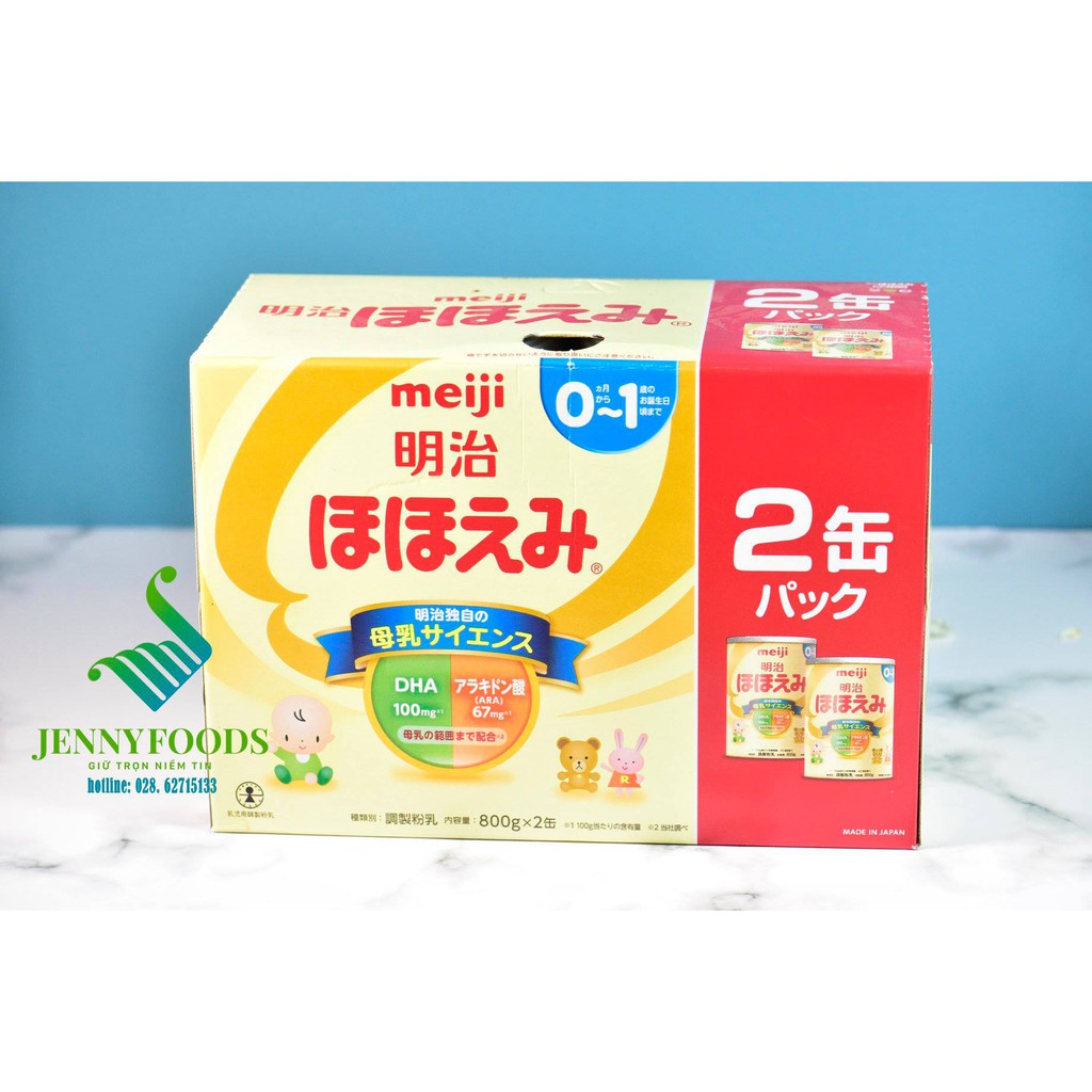 Sữa Meiji số 0 - 800gr (0-1 tuổi) của Nhật.