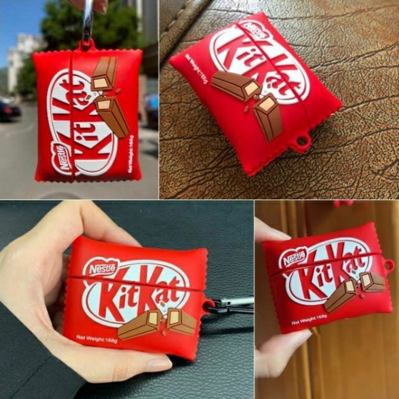 Airpods Case ⚡ Freeship ⚡ KIT-KAT-SOCOLA ⚡ Case Tai Nghe Không Dây Airpods 1/2/i12/Pro -