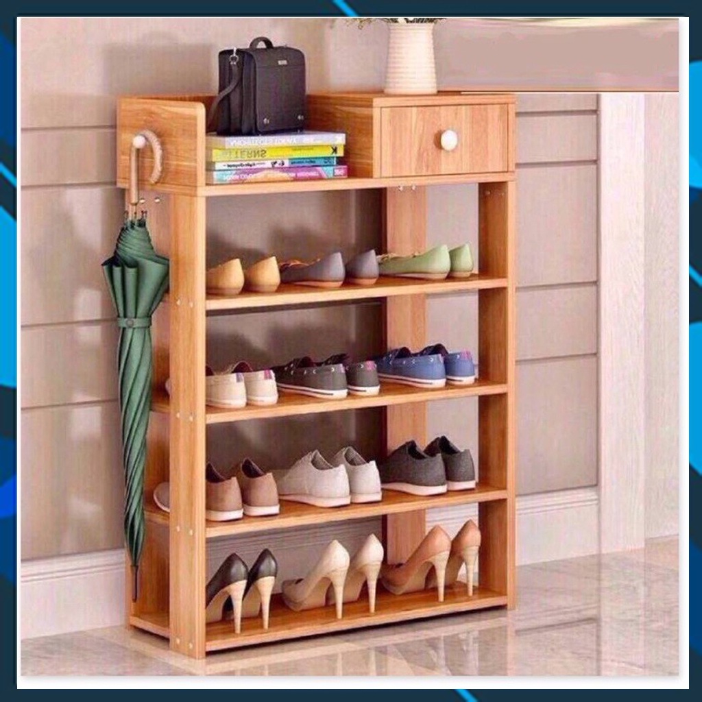 KỆ GIÀY GỖ - TỦ ĐỂ GIÀY 5 TẦNG GỖ ÉP MDF CAO CẤP