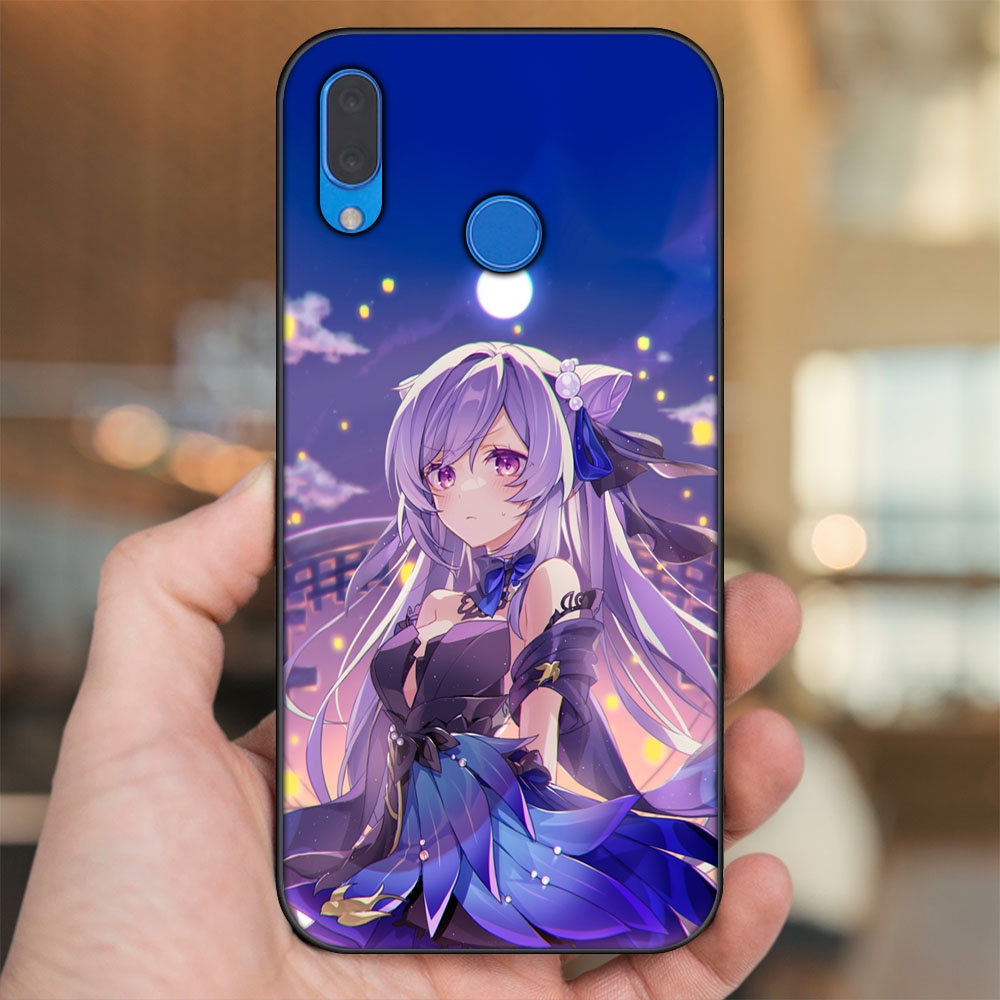Ốp lưng Huawei Nova 3, Nova 3i, Nova 3e, P20 Lite viền đen in hình Keqing Genshin Impact