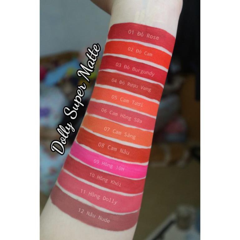 Son kem lì Nâu nude Dolly super matte -màu hót | Thế Giới Skin Care