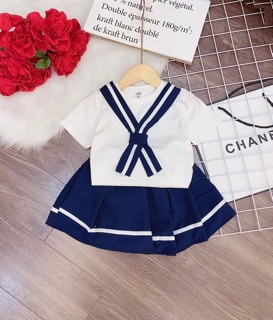 Set học sinh cv xếp li cho bé gái