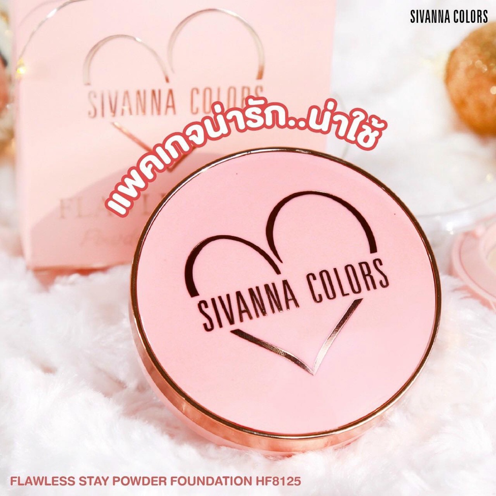 Phấn Phủ Sivanna Flawless Stay Powder Foundation HF8125 Tone 02