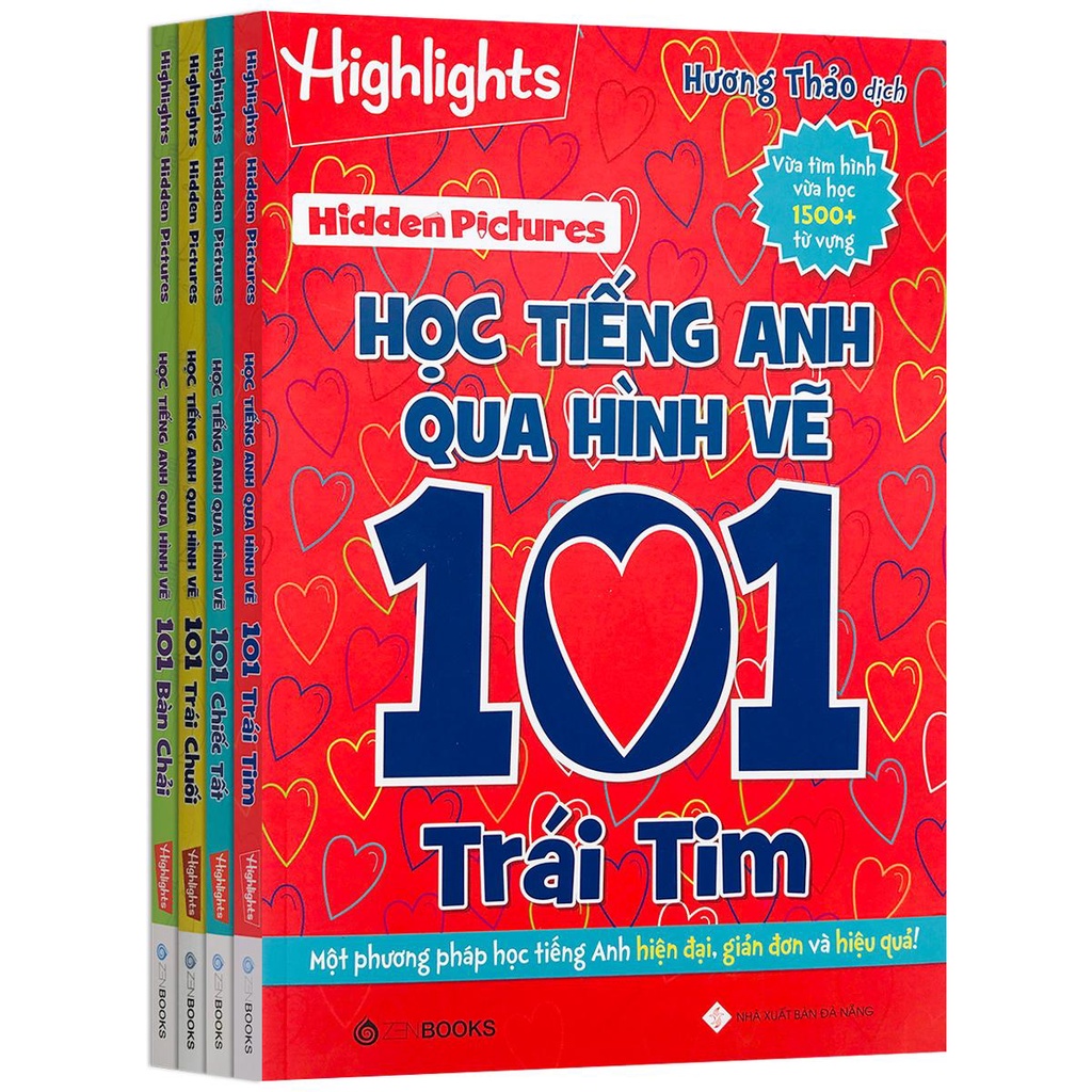 Sách - Hidden Pictures – Học tiếng Anh qua 101 hình vẽ (Bộ 4 quyển, Lẻ tùy chọn)