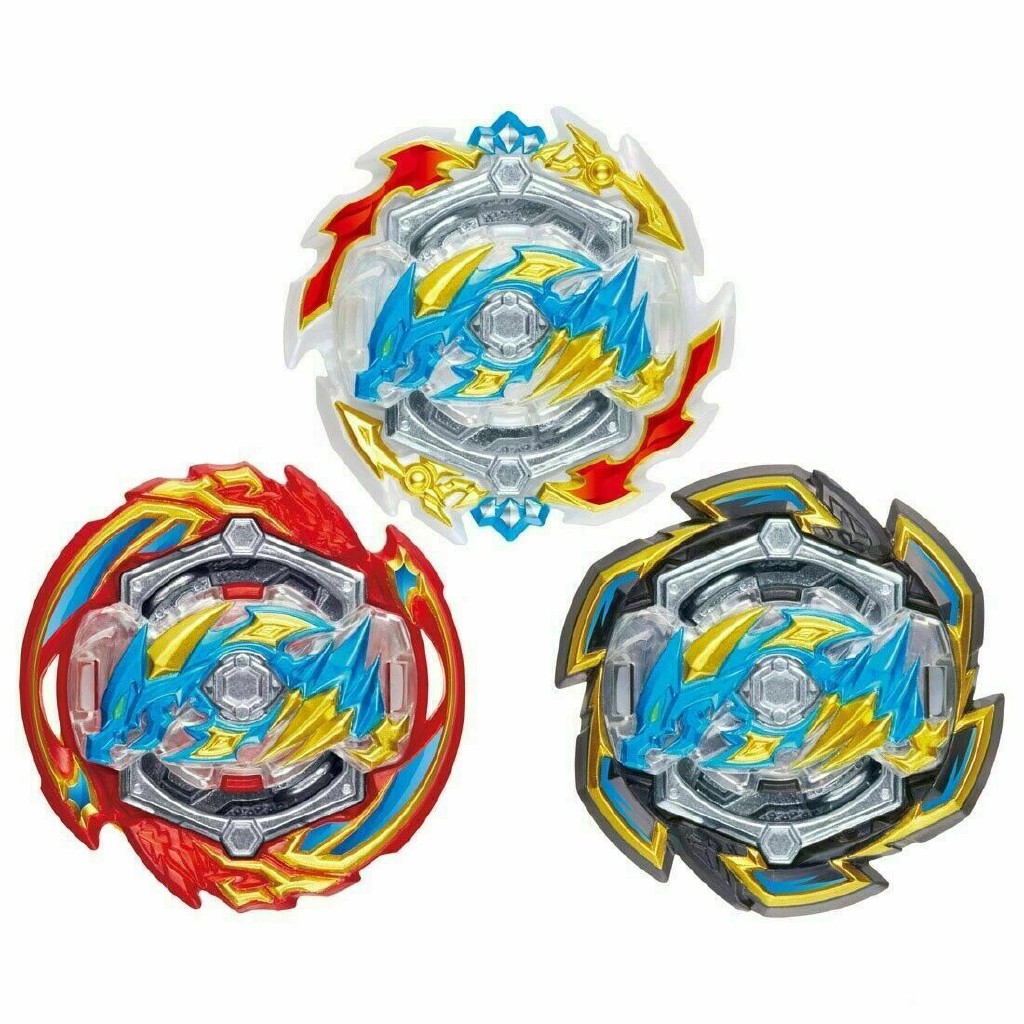 Set con quay đồ chơi Beyblade Burst 3 in1 B-133 GT DX Starter Ace Dragon.St.Ch Zan