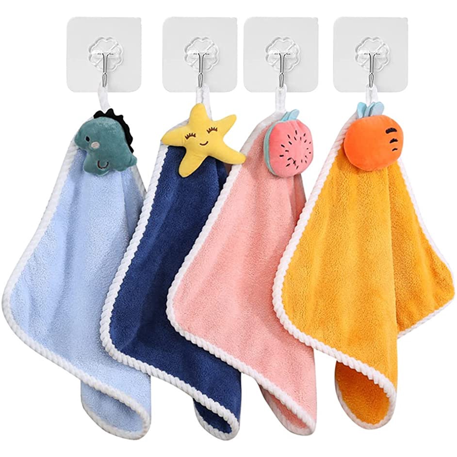 Set 4 Khăn Lau Tay Mềm Mại Thấm Hút Tốt 30x30cm CR1