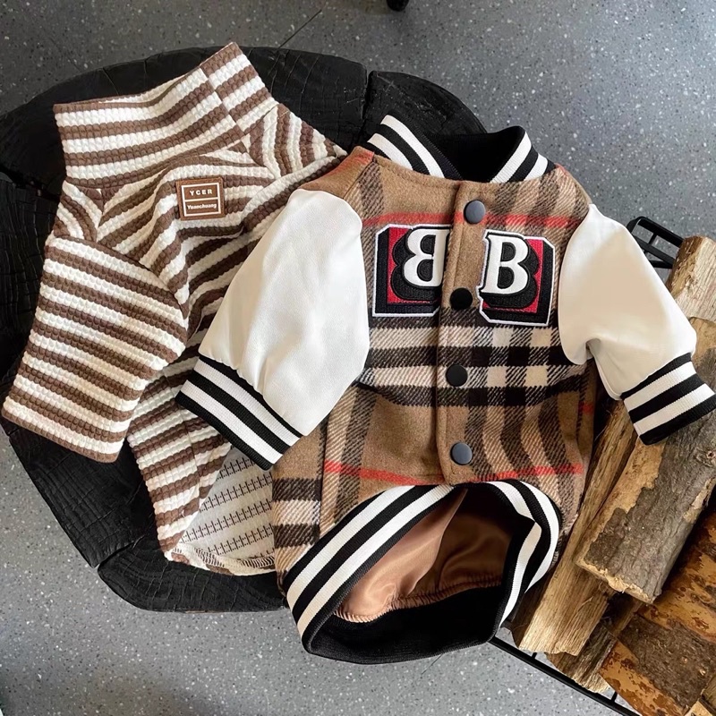 ÁO KHOÁC VARSITY BBR cho chó mèo