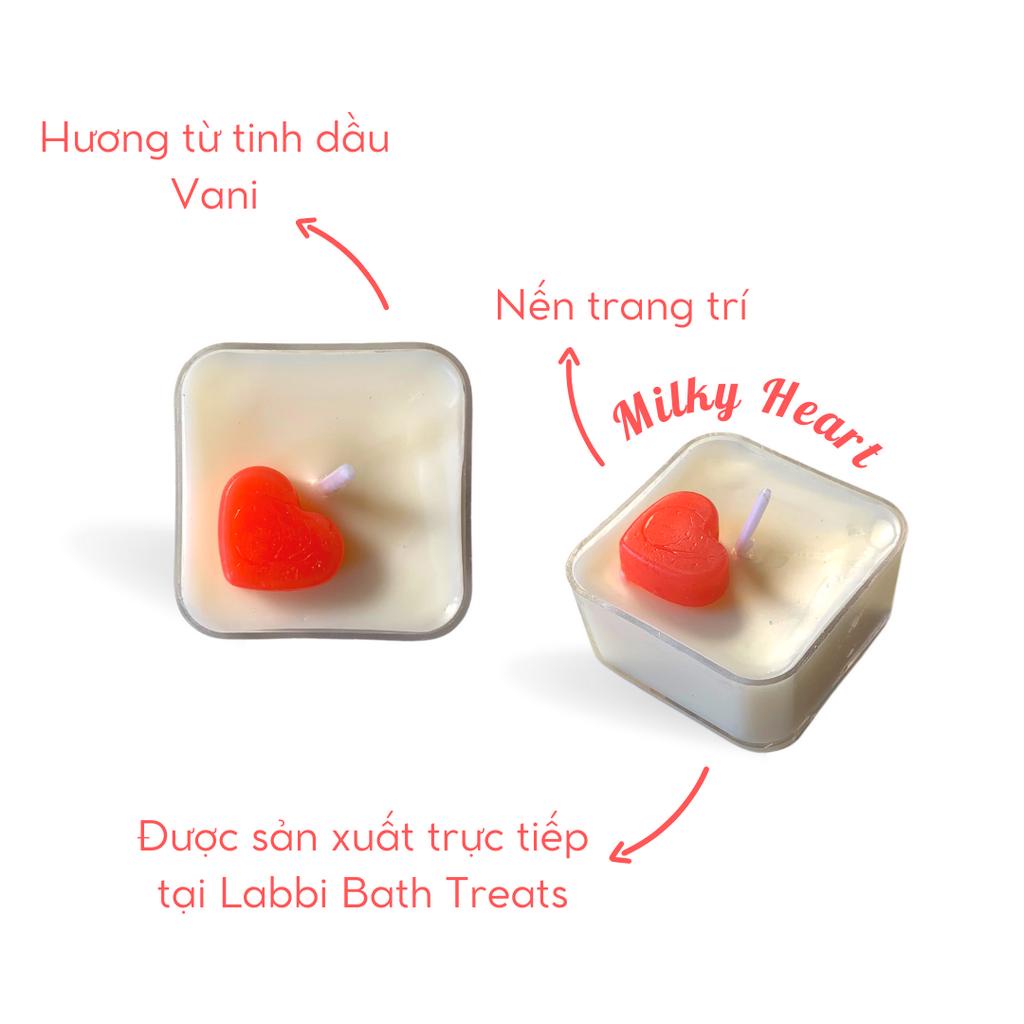 MILKY HEART CANDLE [Labbi] Nến trang trí / Candle / Nến vuông