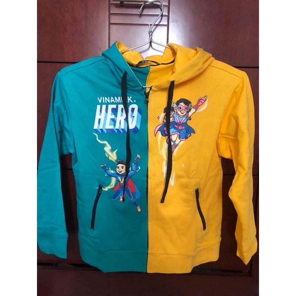 Áo khoác có khoá chống nắng trẻ em Hero- Vinamilk