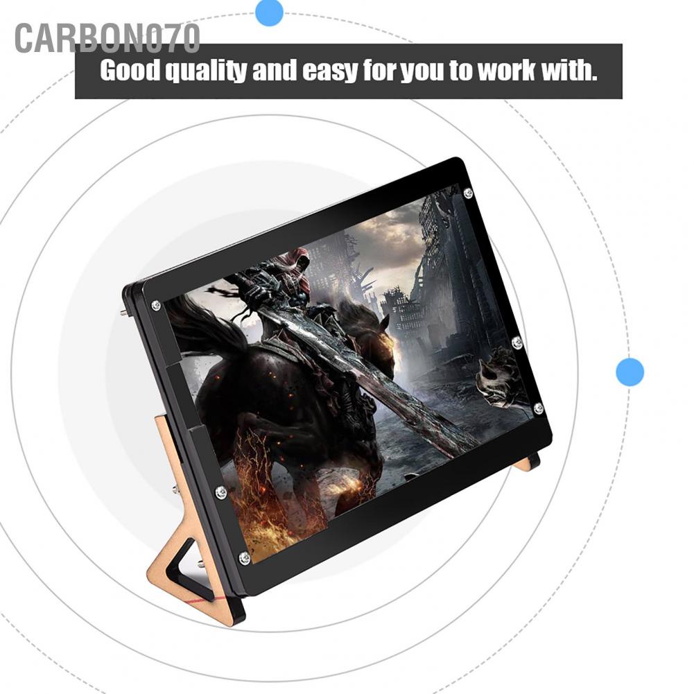 Hàng Sẵn Vỏ Bảo Vệ Màn Hình Lcd 7 Inch Cho Raspberry Pi acrylic có chân đế【Carbon070】