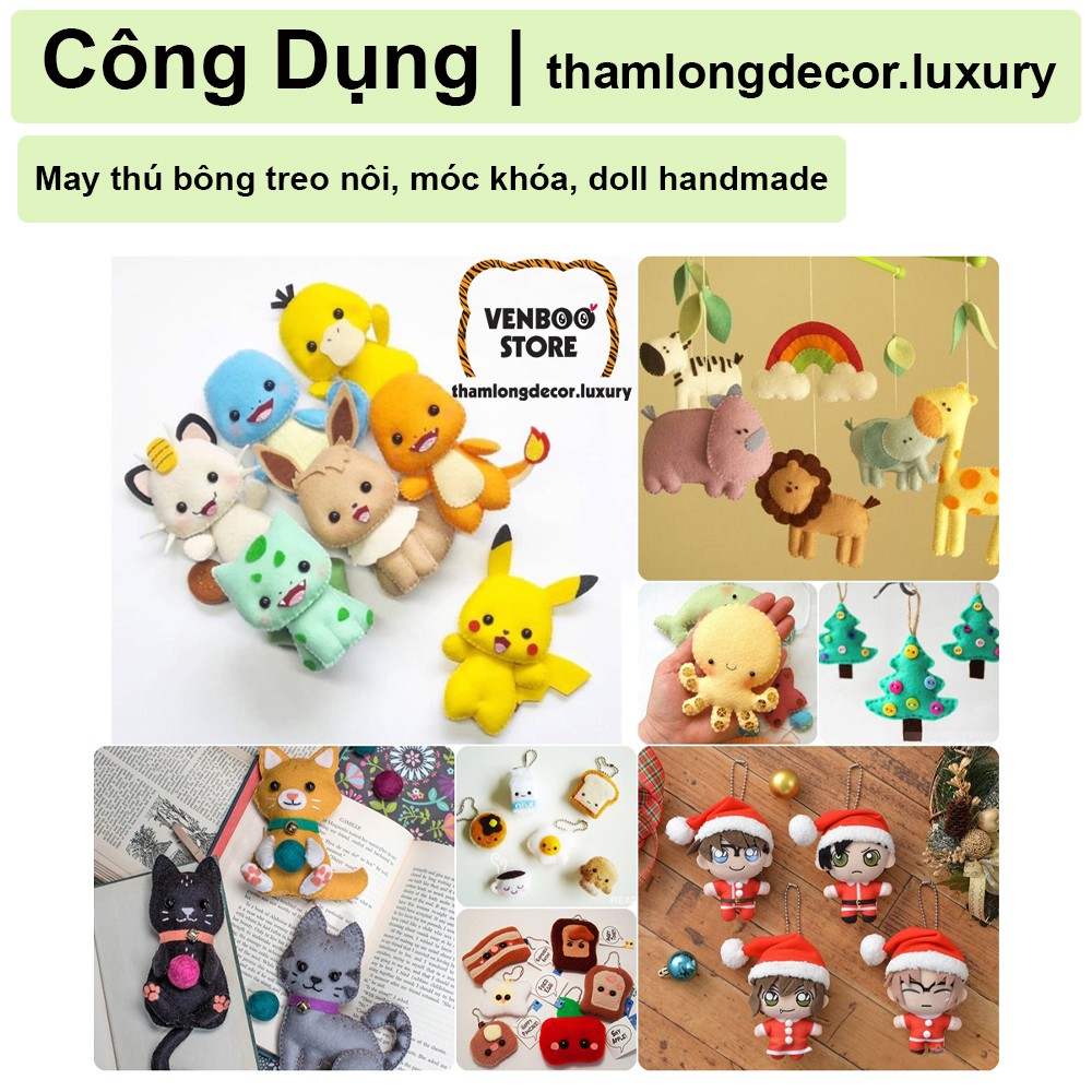 90*90cm Vải nỉ làm đồ handmade thủ công DIY craft học dụng cụ trẻ em móc khóa mini treo nôi