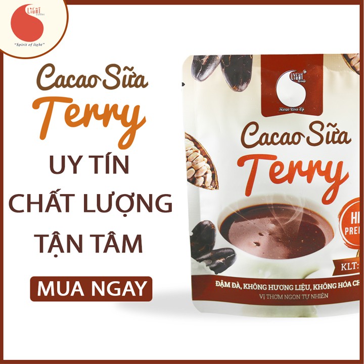 Combo 5 gói Cacao sữa Terry đậm đà, thơm ngon Light Coffee - Gói 50g