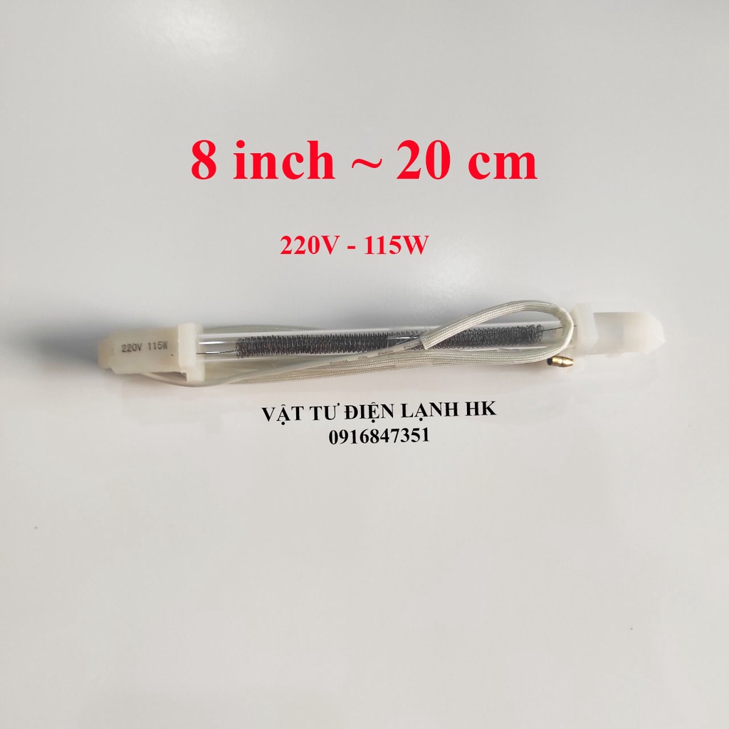 Thanh sấy nhiệt Tủ Lạnh 8-10-11-12-14-16 inch 220V , Điện trở phá băng, bóng sấy xả đá