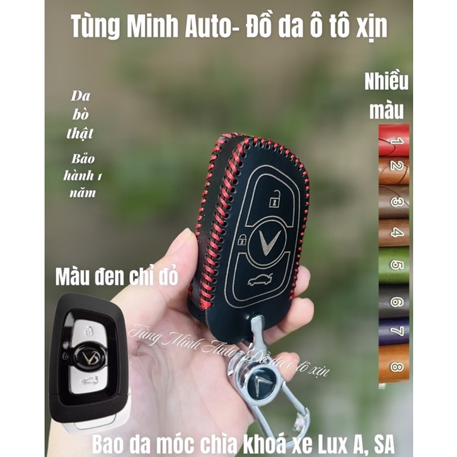 Bao da ốp chìa khoá ô tô Vinfast Lux A, SA , Lux A2.0 , SA 2.0