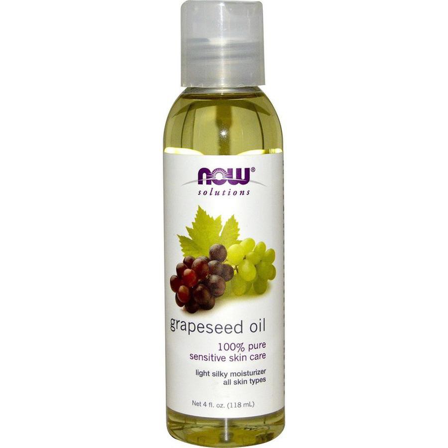 Tinh dầu hữu cơ Hạt Nho 118 ml tẩy trang - Now Solutions Grapeseed Oil