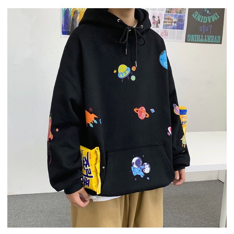 Áo hoodie unisex THE 1996 Áo nỉ form rộng nam nữ H-011 GALAXY 4 màu | BigBuy360 - bigbuy360.vn