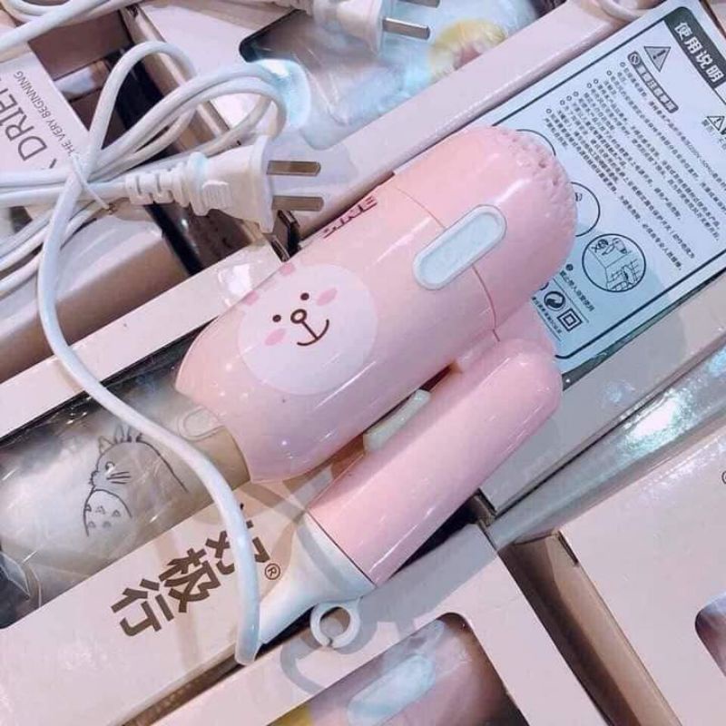 Máy sấy tóc mini gấp gọn bỏ túi du lịch tiện lợi công suất 450W điện 220v