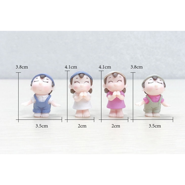 Trang Trí Ô Tô Bàn Làm Việc Phòng Khách Cặp Đôi Nam Nữ Cực Xinh - Phụ Kiện Decor Xe Hơi Hitechlife Cao Cấp Giá Rẻ