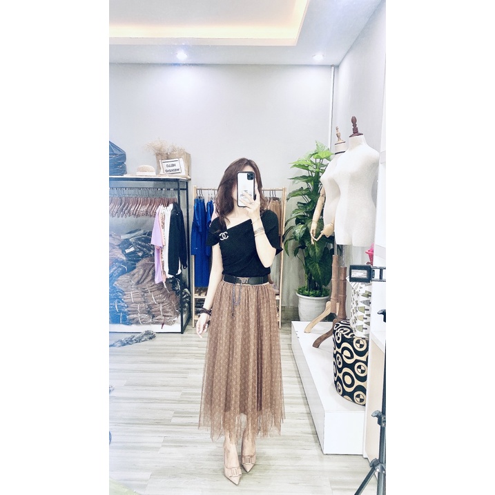 Áo thun trễ vai