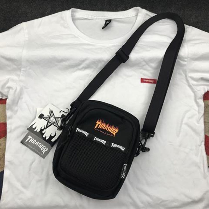 Túi đeo chéo ngực in rằn ri thời trang nam nữ