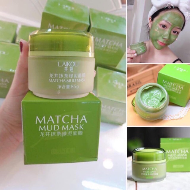 HŨ MẶT NẠ BÙN TRÀ XANH GIẢM MỤN DƯỠNG TRẮNG MATCHA LAIKOU