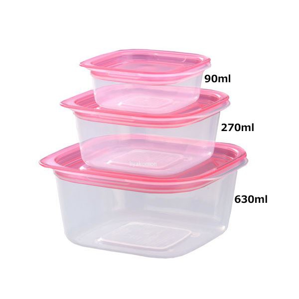 Hộp nhựa đựng thực phẩm cao cấp của Nhật Bản - RAKUCHIN PACK - để được lò vi sóng (bộ 09 sản phẩm). | BigBuy360 - bigbuy360.vn