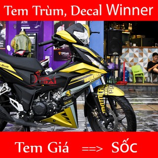 Tem trùm winer vàng đen motocross