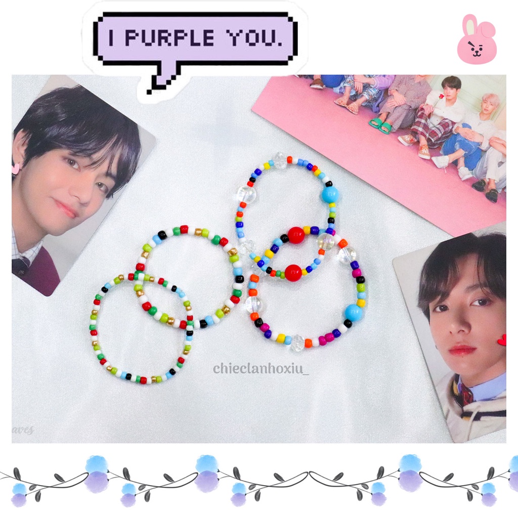 VÒNG TAY HẠT CƯỜM V & JUNGKOOK