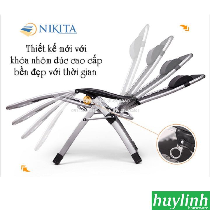 Ghế xếp gấp thư giãn Nikita NKT-2039 - Tải trọng 120kg [NKT-139A]